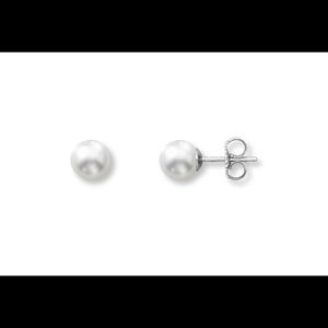 Sea Magic 14k white gold Pearl Earrings.